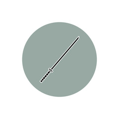 vector icon, with katana sword shape