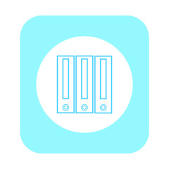 vector icon, in the form of file folders