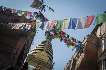 swayambhunath temple in kathmandu, nepal