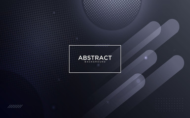 Dark Abstract Background With Halftone And Geometric Shape