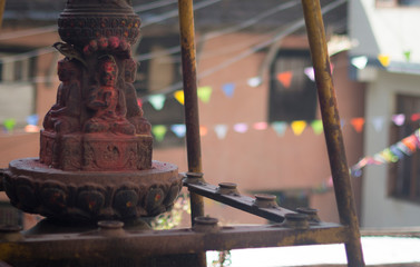 Fototapeta na wymiar Swayambunath templein kathmandu, Nepal