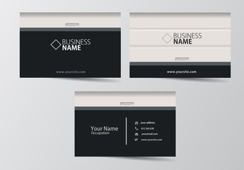 Garage door business card. visiting card template two sides