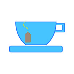 icono vector con forma de taza de te