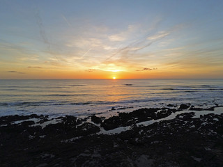 Coucher de soleil sur l'Anse aux moines