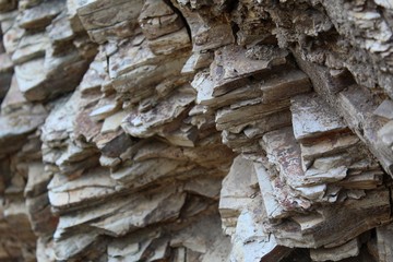 These rocks makeup part of the Santa Monica Mountains in Will Rogers State Park, and help create an environment where numerous Southern California native plants thrive.