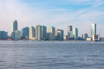 Jersey City Skyline along the Hudson River