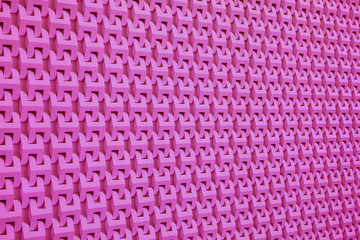 Diminishing Perspective of Vivid Pink 3D Modern Style Wall 