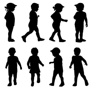 kids silhouettes collection