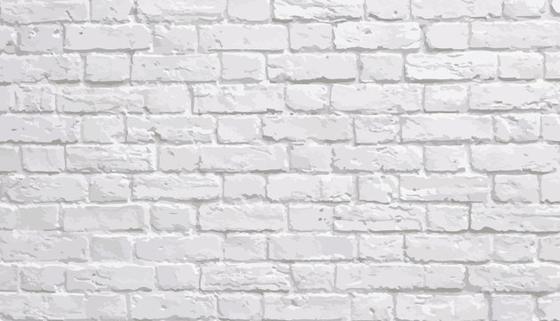 Abstract texture stained stucco, light gray, old White brick wall background Horizontal textures in the room, wallpapers 