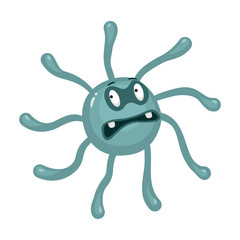 Bacteria of virus vector icon.Cartoon vector icon isolated on white background bacteria of virus .