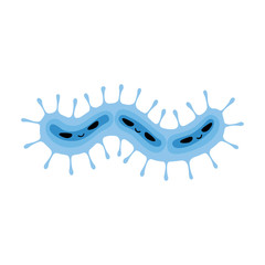 Bacteria of virus vector icon.Cartoon vector icon isolated on white background bacteria of virus .