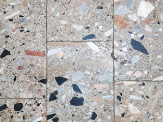 Colored stone flooring texture detail background