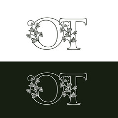 Classy O, T and OT Vintage Letter Logo Design