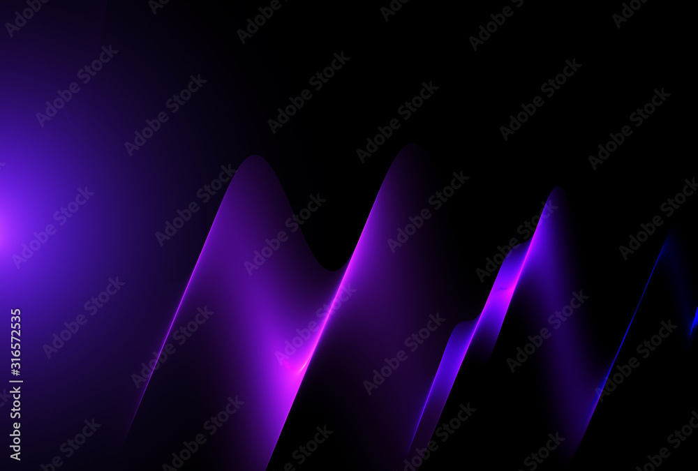 Wall mural abstract color dynamic background with lighting effect. fractal art