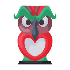 Totem vector icon.Cartoon vector icon isolated on white background totem.