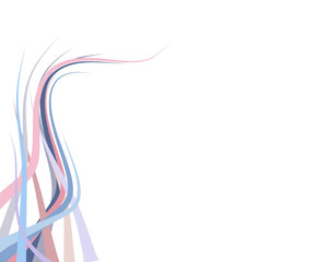 The abstract vector background of sharp pointed line with a sweet and soft colours that is fluttering on white background.