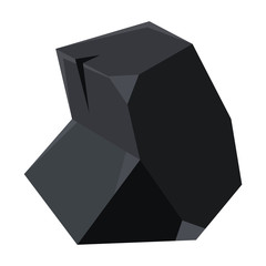 Charcoal vector icon.Cartoon vector icon isolated on white background charcoal.