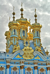 Fototapeta na wymiar Tsarskoye Selo - a former Russian residence of the imperial family
