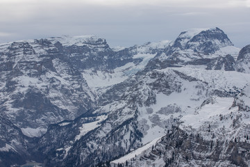 Fototapeta na wymiar Toedi mountain in the glarus alps, Switzerland, Europe
