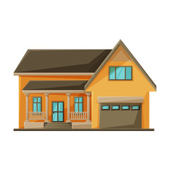 Building of apartment vector icon.Cartoon vector logo isolated on white background building of apartment.