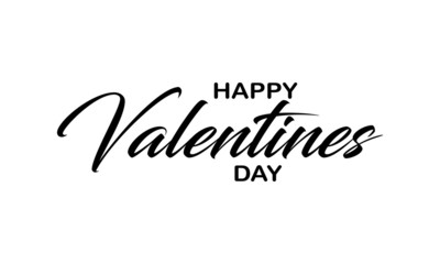 Happy Valentine's Day. Vector illustration of greeting card, banner