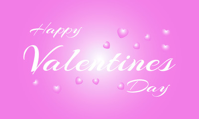 Fototapeta na wymiar Happy Valentine's Day. Vector illustration of greeting card, banner