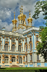 Fototapeta na wymiar Tsarskoye Selo - a former Russian residence of the imperial family