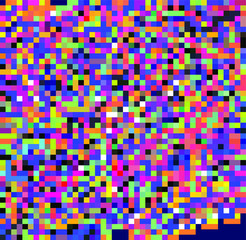 Webpunk style glitched background with VHS artifacts, random pixel noise. Vaporwave and retrowave aesthetics of 80's.