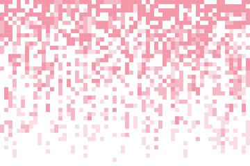Fading pixel pattern background.Pink and white pixel background. Vector illustration.