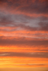 sunset sky colours