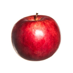 fresh red apple isolated on white background