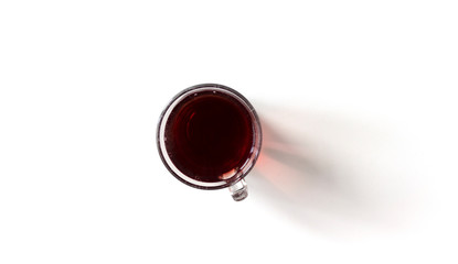 Tea cup isolated on white background. 