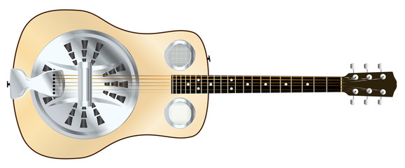 Wood Top Resonator Acoustic Guitar