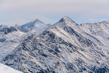 Blick auf Grossvenediger im Winter
