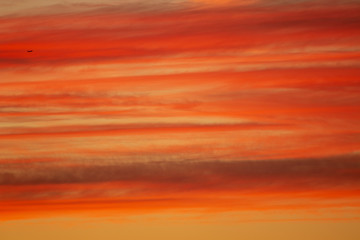 sunset sky colours