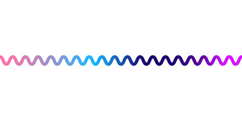 An abstract gradient filled wavy line banner.