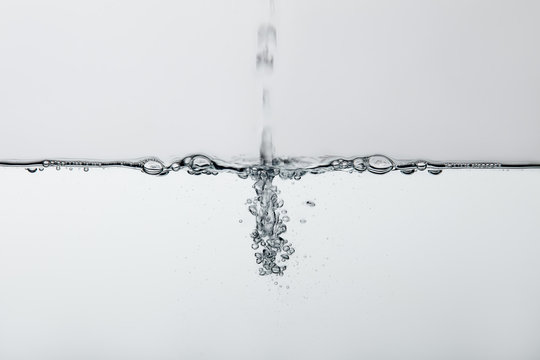 Close up of bubbles in water