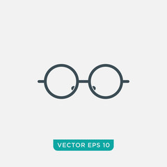 Eye Glasses Icon Design, Vector EPS10