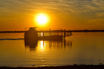 Barco Atardecer en Entre Rios Argentins
