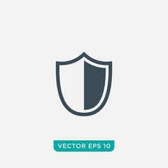 Shield Icon Design, Vector EPS10