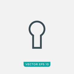 Keyhole Icon Design, Vector EPS10