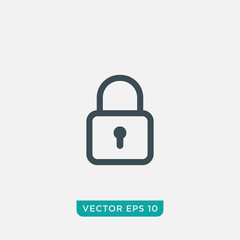 Lock Icon Design, Vector EPS10
