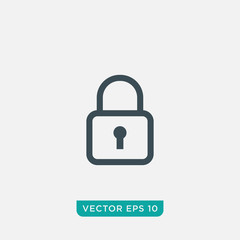 Lock Icon Design, Vector EPS10