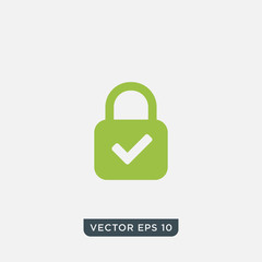 Web Security Lock Icon Design