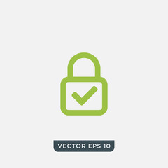 Web Security Lock Icon Design