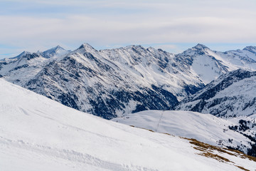 Zillertal Arena im Winter, Tirol, Österreich