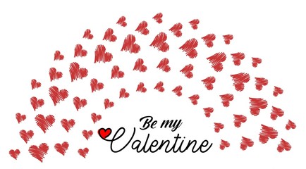  Valentine's day gift cart with be my valentine text. Love related items. Home decoration printable.