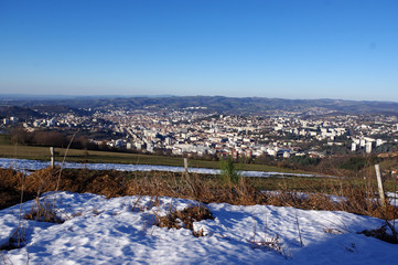 vue sur la ville de Saint-Etienne, Loire