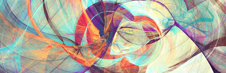 Abstrakte helle Bewegungskomposition. Moderner futuristischer dynamischer Hintergrund. Farbmuster. Fraktale Grafik für kreatives Grafikdesign © Alena