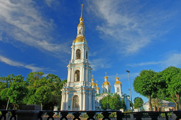 St. Nicholas Naval Cathedral in Saint Petersburg.